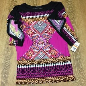 NWT Style & Co True Scarf Blouse Macy's size S